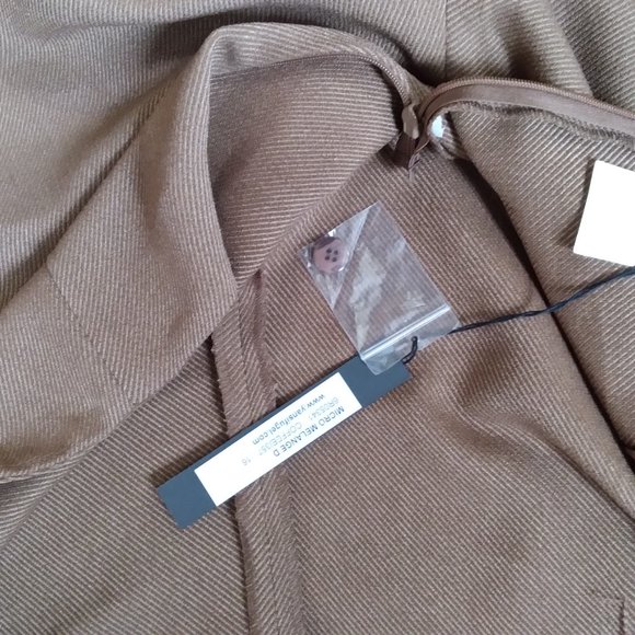 YANSI FUGEL Trousers Pants16 US / 46 EUR New w/tag $210 Coffee Brown Poly Rayon - Picture 8 of 12